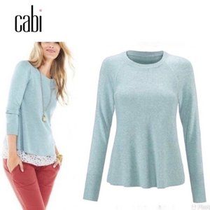 Cabi Sky Swing Sweater, Dusty Blue Size M